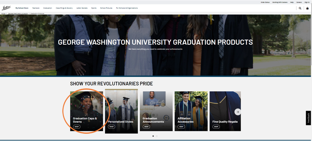 Regalia and Keepsakes GW Commencement The George Washington